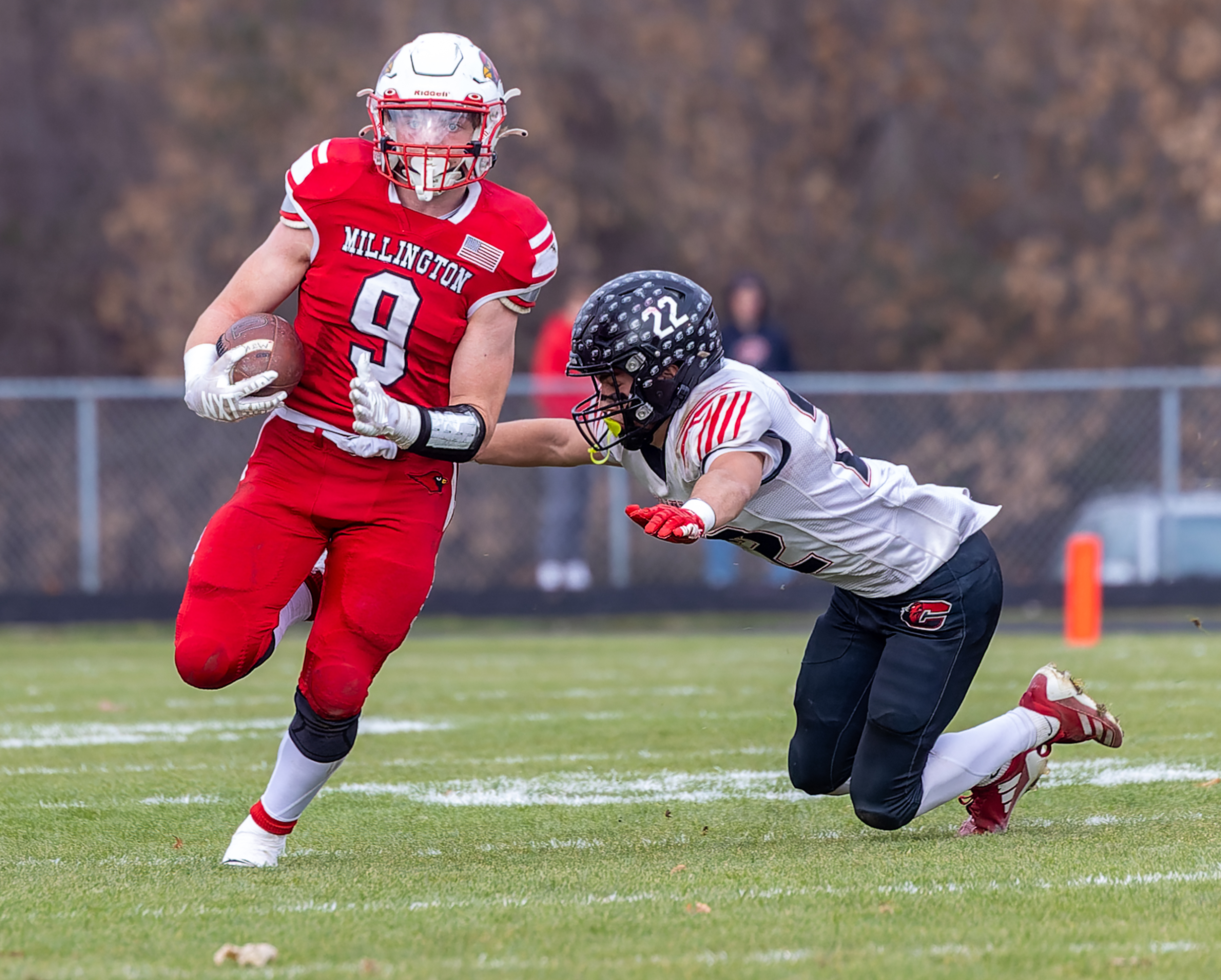 Clinton 20 Millington 18